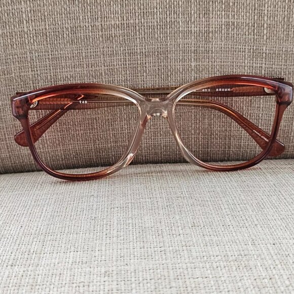M.W Vintage Men Eyeglasses Frame Brown Glasses 54[]20 145 Frame only - Picture 3 of 11